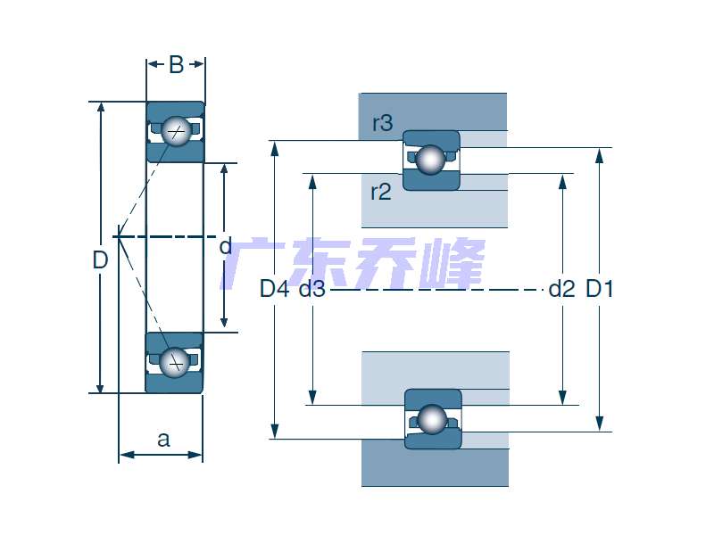 NTN-SNR MLE7004HVUJ74S轴承图纸