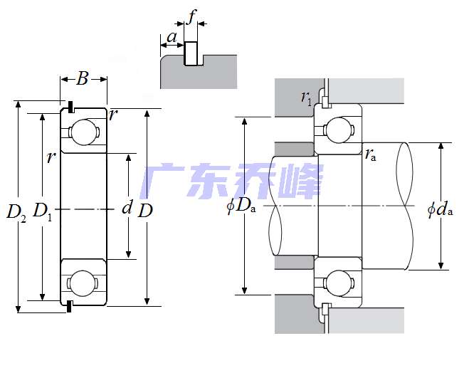NTN BL306NR轴承图纸