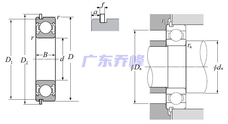NTN 6806JRZZNRC3轴承图纸
