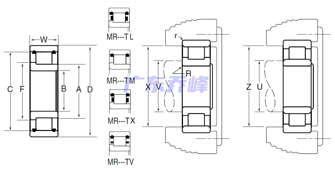 NTN MR1319TX轴承图纸