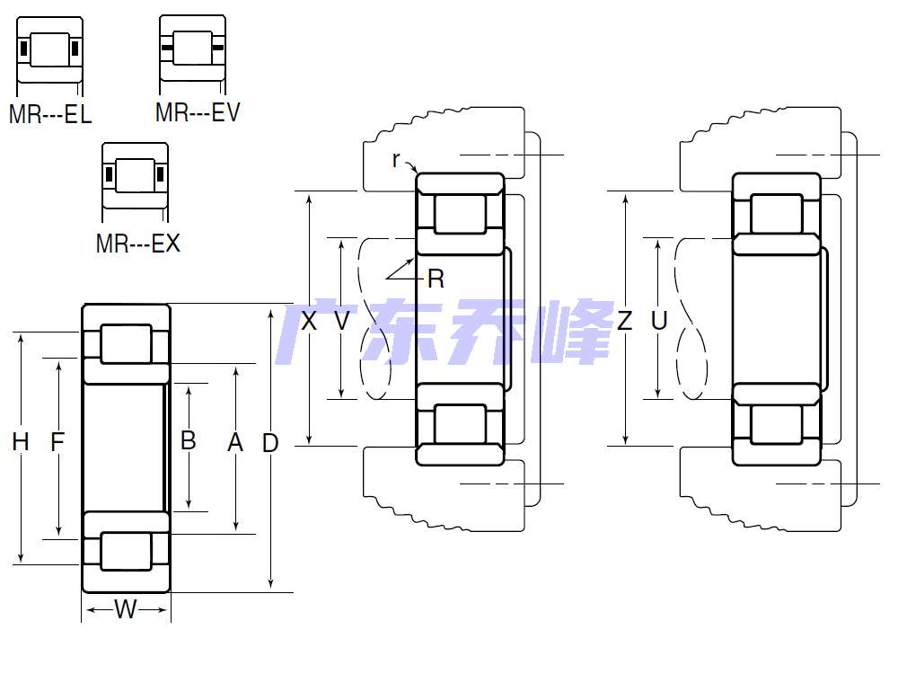 NTN MR5306EV轴承图纸