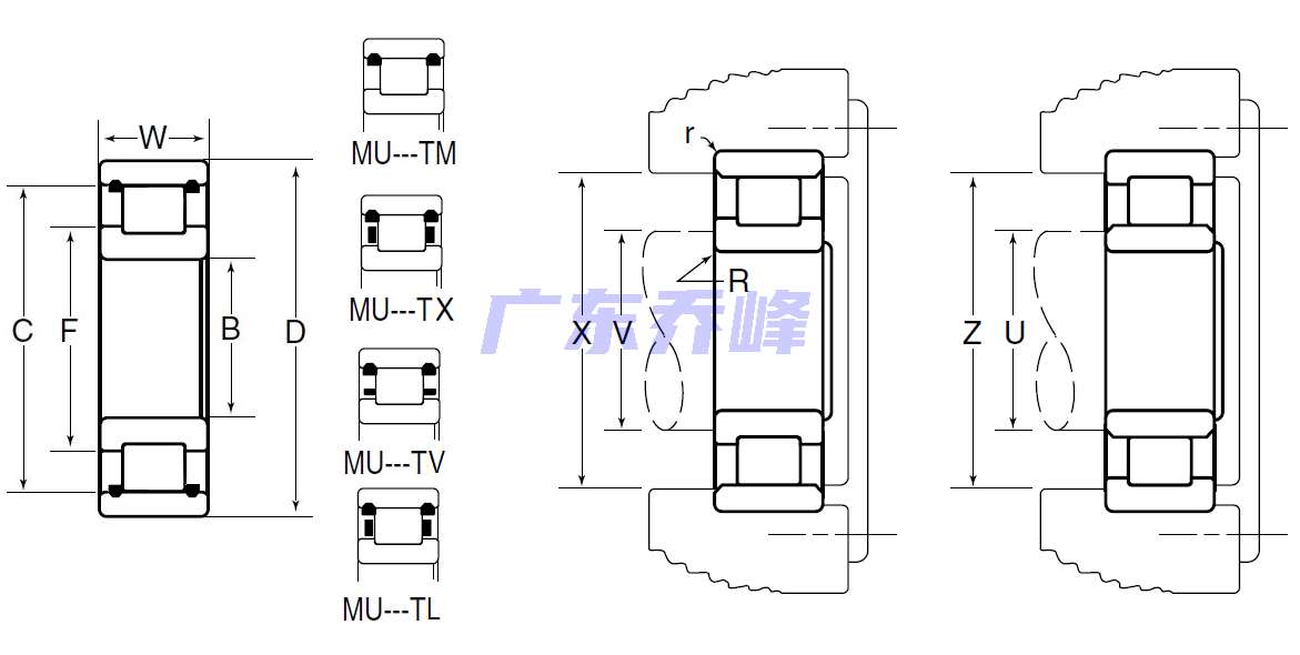 NTN MU1213TX轴承图纸