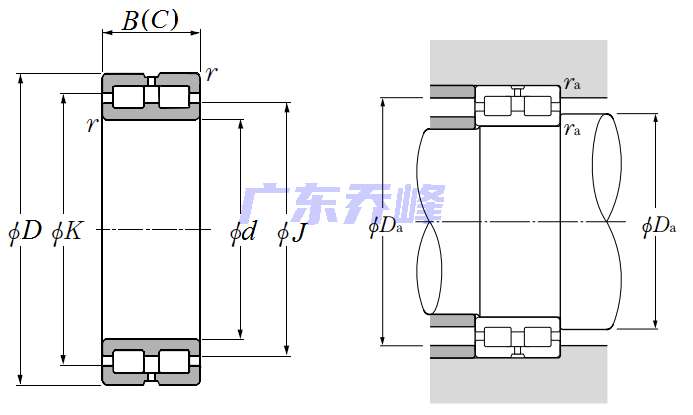 NTN SL01-4920轴承图纸