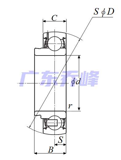 NTN UL206-103D1轴承图纸