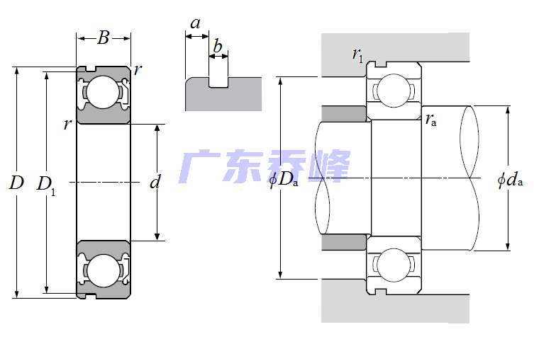NTN 6222ZN轴承图纸