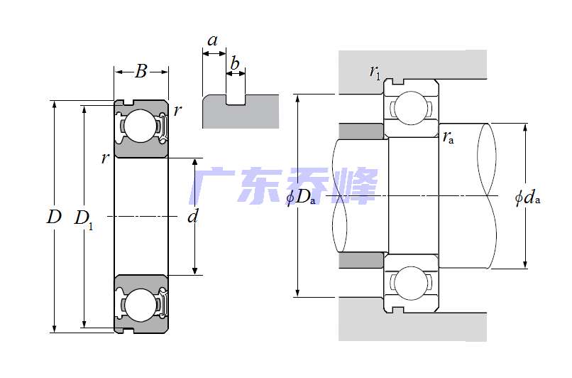 NTN 6217LUNC3轴承图纸
