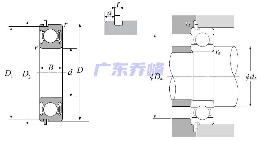 NTN 6911LBNR轴承图纸