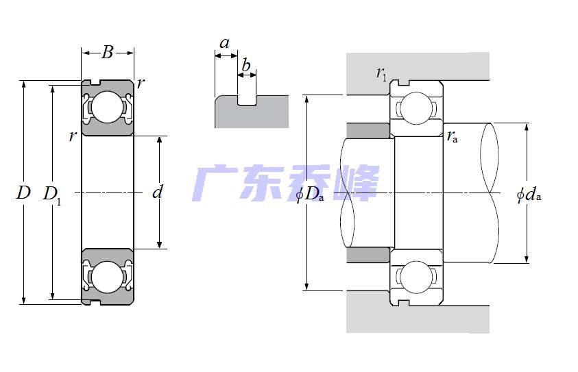 NTN 6011ZZN轴承图纸