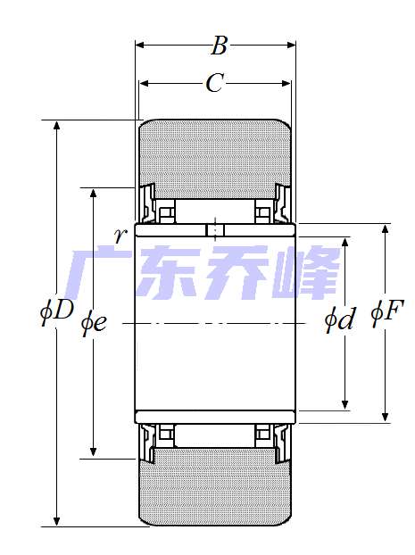 NTN NA2203XLL轴承图纸