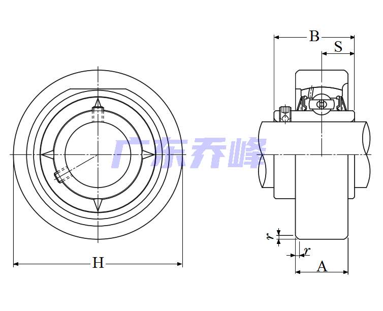 NTN UCC320-400D1轴承图纸