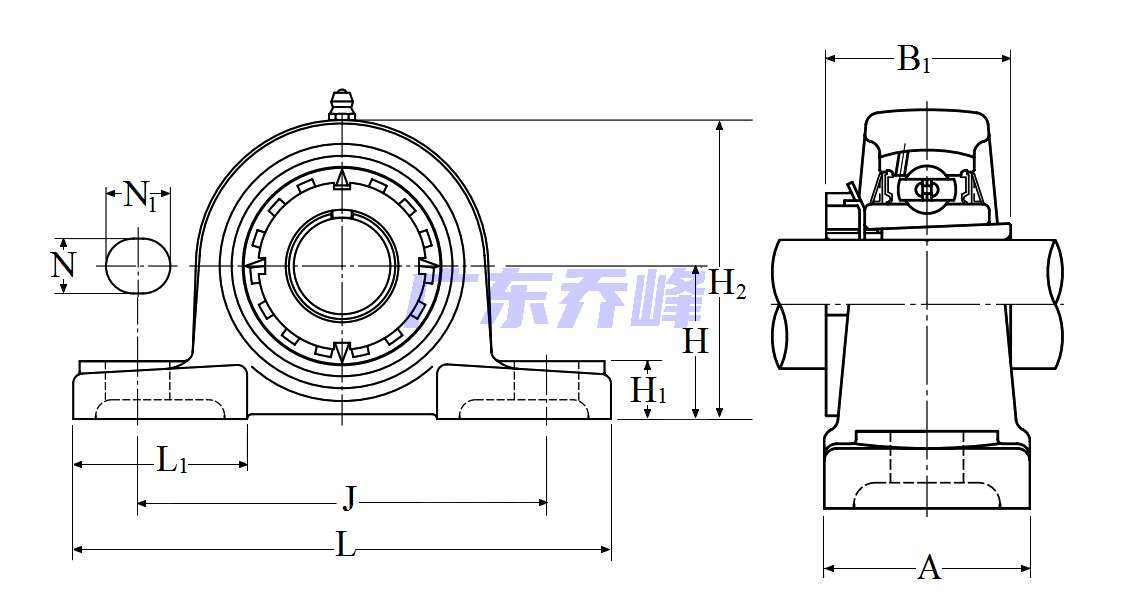 NTN UKP322D1 (When used with H2322X)轴承图纸
