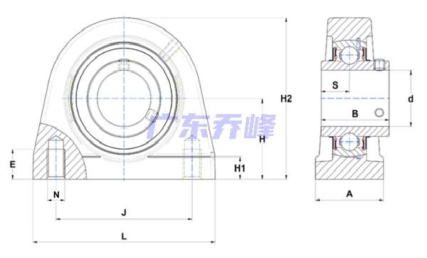 NTN SUCPA204-12轴承图纸