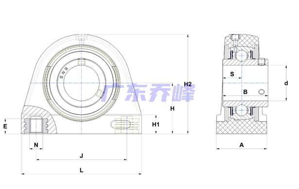 NTN SUCTBL201-8轴承图纸