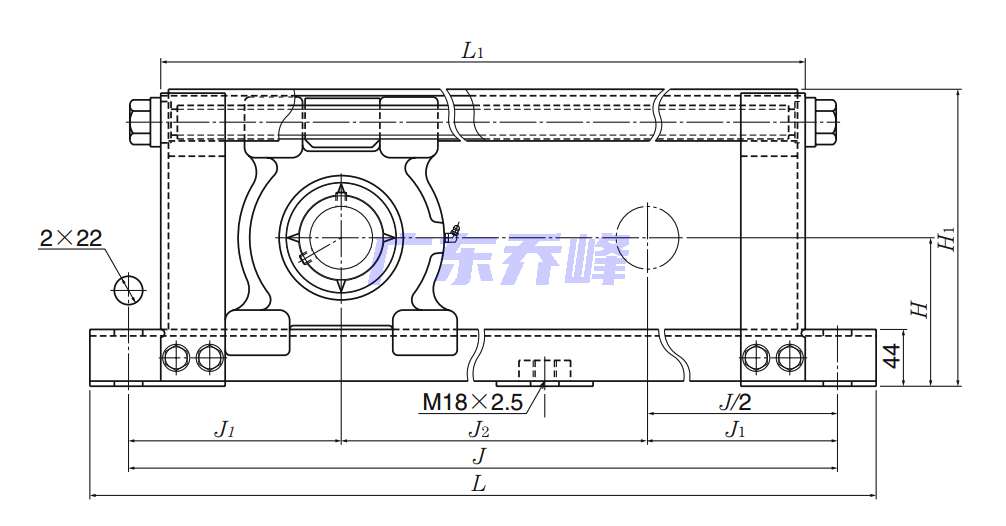 NTN UCM318-80D1轴承图纸