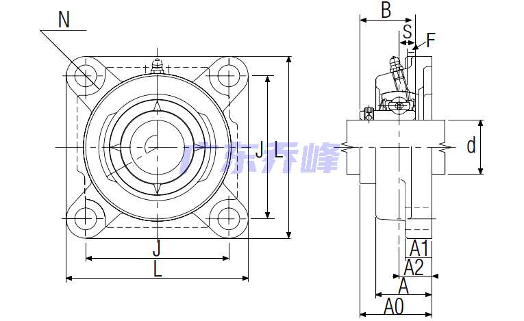 NTN ARFU-1.3/16轴承图纸